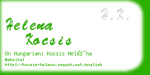 helena kocsis business card